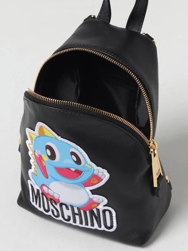 logo applique mini backpack A74988051 - MOSCHINO - BALAAN 5