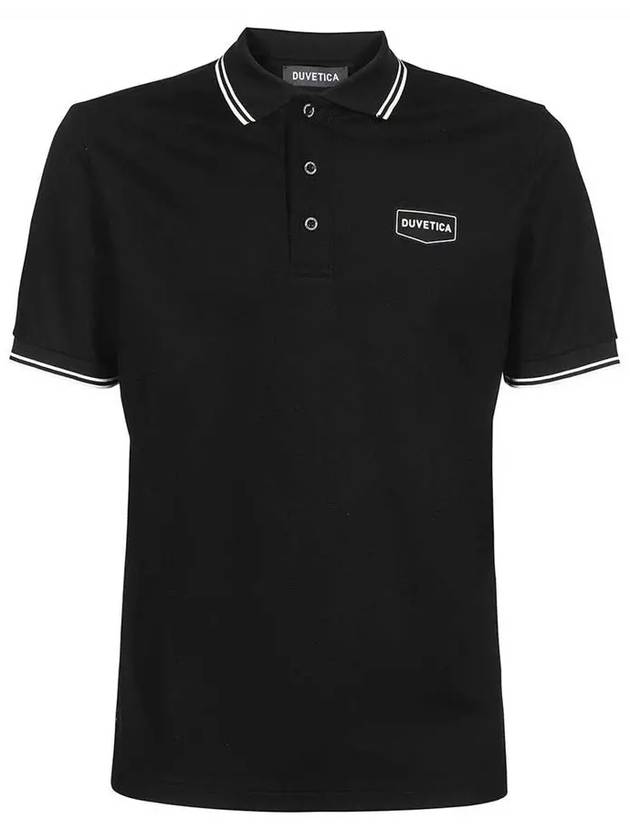 Caraton Logo Polo Shirt Black - DUVETICA - BALAAN 2