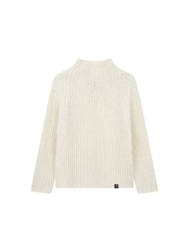 Women s Chunky Rib High Neck Sweater White 270656 - EMPORIO ARMANI - BALAAN 1