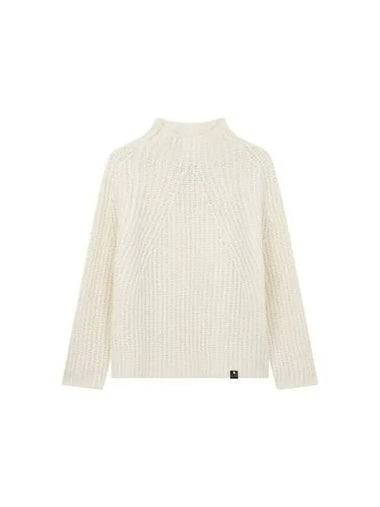 Women s Chunky Rib High Neck Sweater White 270656 - EMPORIO ARMANI - BALAAN 1