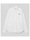 Fox Head Long Sleeve Shirt White - MAISON KITSUNE - BALAAN 5