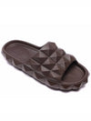 Roman Studded Turtle Slippers Brown - VALENTINO - BALAAN 4