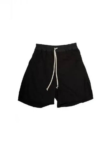 Rick Owens drawstring black shorts - RICK OWENS - BALAAN 1