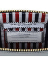 Three Stripes Tab Enamel Corner In Box Document Small Clutch Bag Black - THOM BROWNE - BALAAN 4