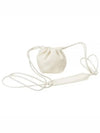 Dumpling Drawstring Calf Leather Mini Bag White - JIL SANDER - BALAAN 2