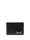 Horsebit Leather Card Wallet Black - GUCCI - BALAAN 2