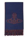 ORB Logo Muffler Blue - VIVIENNE WESTWOOD - BALAAN 2