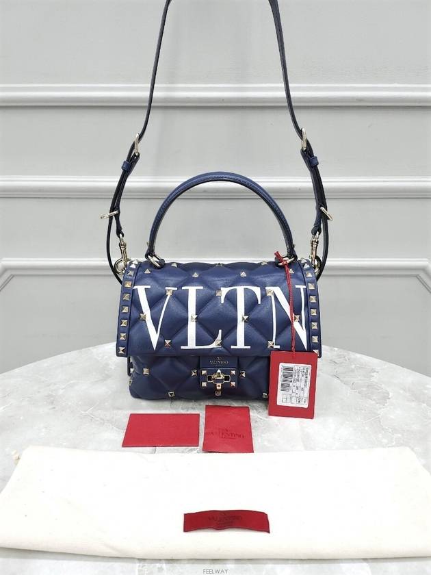 Lux You Candy stud VLTN top handle tote bag - VALENTINO - BALAAN 9