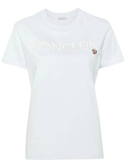 Embossed Logo Women s Cotton Short Sleeve T Shirt 8C00006 829HP - MONCLER - BALAAN 2