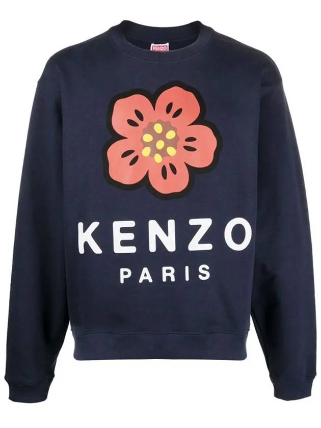 22FW flower logo printing brushed sweatshirt 5SW410 4ME 77 - KENZO - BALAAN 2