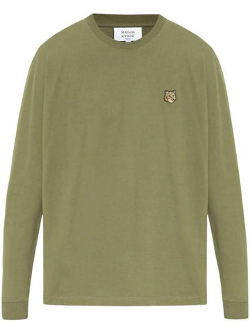 Fox Head Patch Comfort Sweatshirt Green - MAISON KITSUNE - BALAAN 1