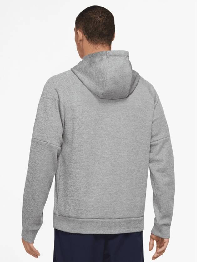 Thermafit Fitness Hoodie Dark Grey Heather - NIKE - BALAAN 4