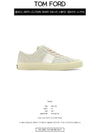 Suede Low Top Sneakers Marble Cream - TOM FORD - BALAAN 3