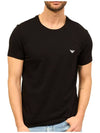 Eagle Logo Short Sleeve T-Shirt Black - EMPORIO ARMANI - BALAAN 4