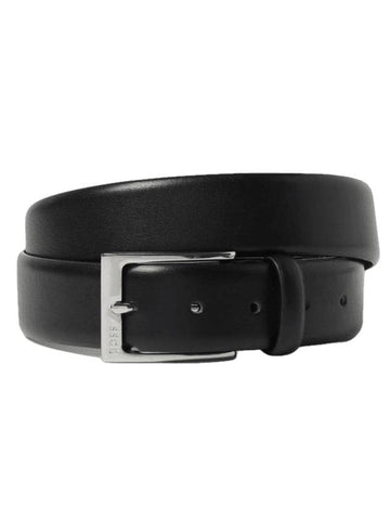 Buckle Leather Belt Black - HUGO BOSS - BALAAN 1