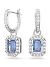 Una Octagon Cut Crystal Drop Earrings Blue - SWAROVSKI - BALAAN 2