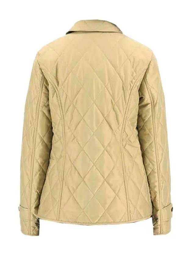 Women's Diamond Quilted Thermoregulated Jacket Beige - BURBERRY - BALAAN 3