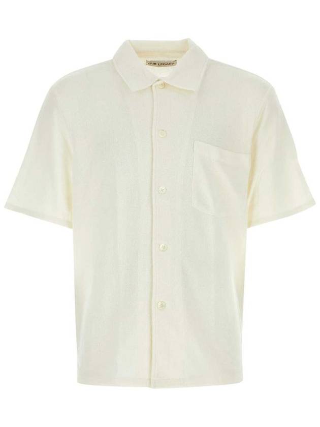 Box Boucle Pocket Short Sleeve Shirt White - OUR LEGACY - BALAAN 2