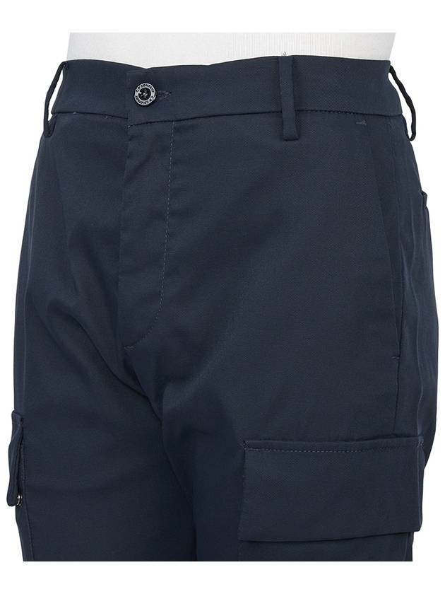 Technical Panama Ergonomic Cargo Straight Pants Navy - CP COMPANY - BALAAN 8