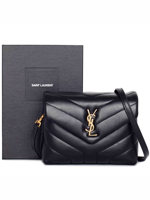 Loulou Toy Matelasse Shoulder Bag Black - SAINT LAURENT - BALAAN 8