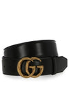 Leather Belt 7955260AAAR1000 AI24 Black - GUCCI - BALAAN 2