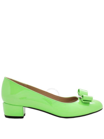 Salvatore Ferragamo Green Vara Bow Pump Shoe Size 6 - SALVATORE FERRAGAMO - BALAAN 1