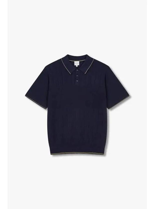 Multi Tissue Cotton Polo Knit Navy - PAUL SMITH - BALAAN 1