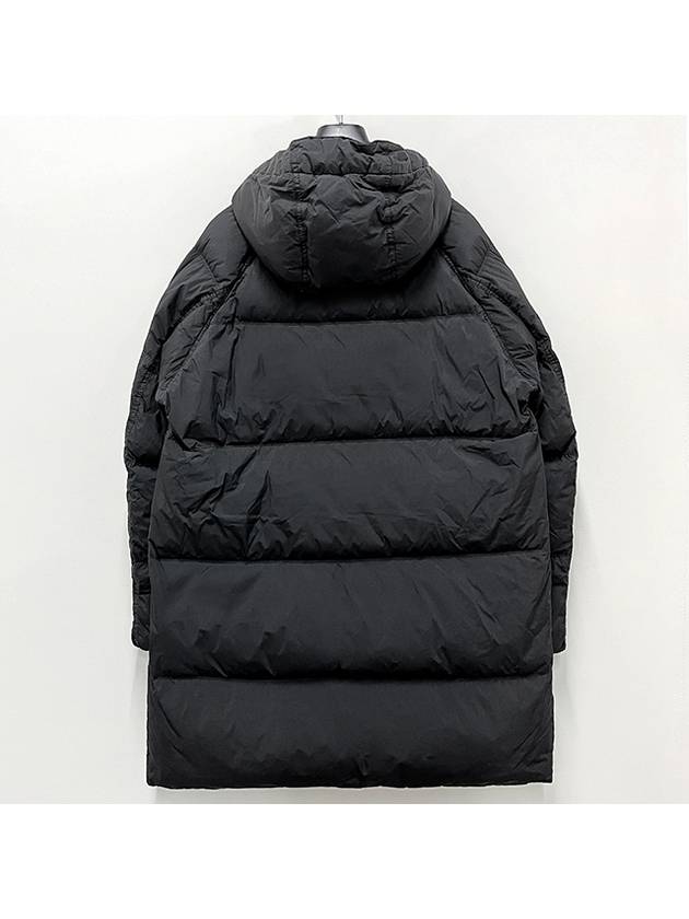 Men's Wappen Patch Crinkle Wraps Long Padding Black - STONE ISLAND - BALAAN 3