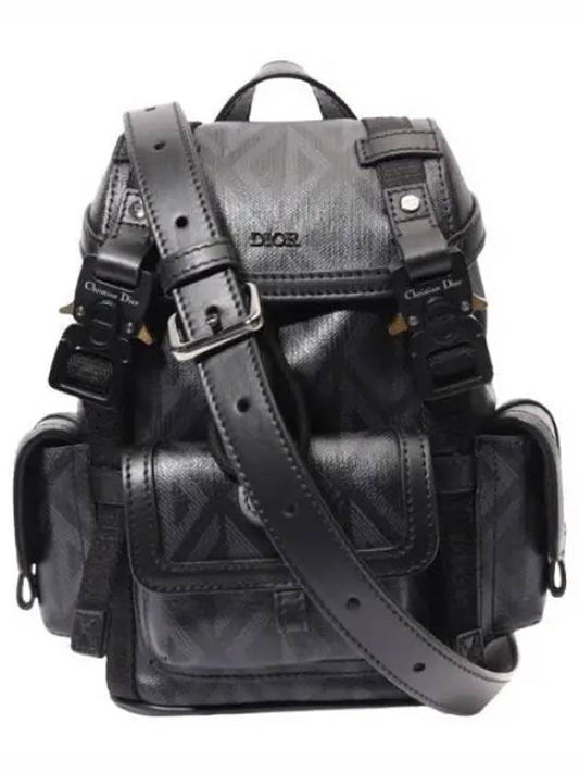 Hit The Road Canvas Leather Small Backpack Black - DIOR - BALAAN 2