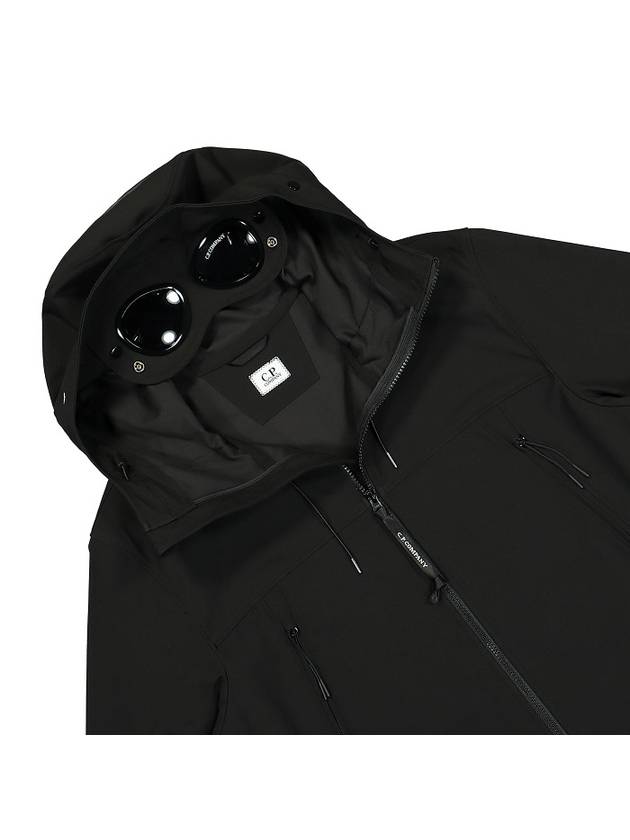 Shell R Goggle Hooded Jacket Black - CP COMPANY - BALAAN 4