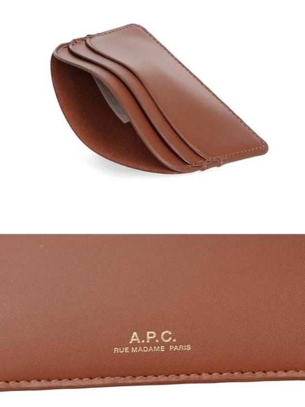 Demi Lune Card Wallet Brown - A.P.C. - BALAAN 4