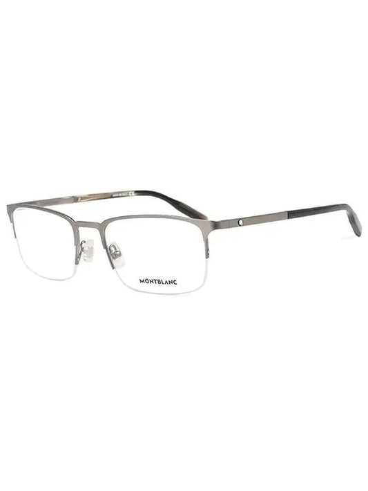 Eyewear Semi-Rimless Metal Eyeglasses Silver - MONTBLANC - BALAAN 1