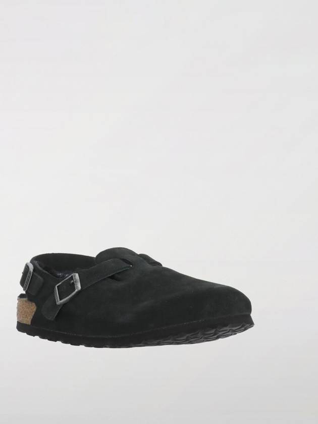 Tokio Shearling Suede Sandals Black - BIRKENSTOCK - BALAAN 3