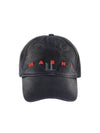 Embroidered Logo Denim Ball Cap Black - MARNI - BALAAN 2