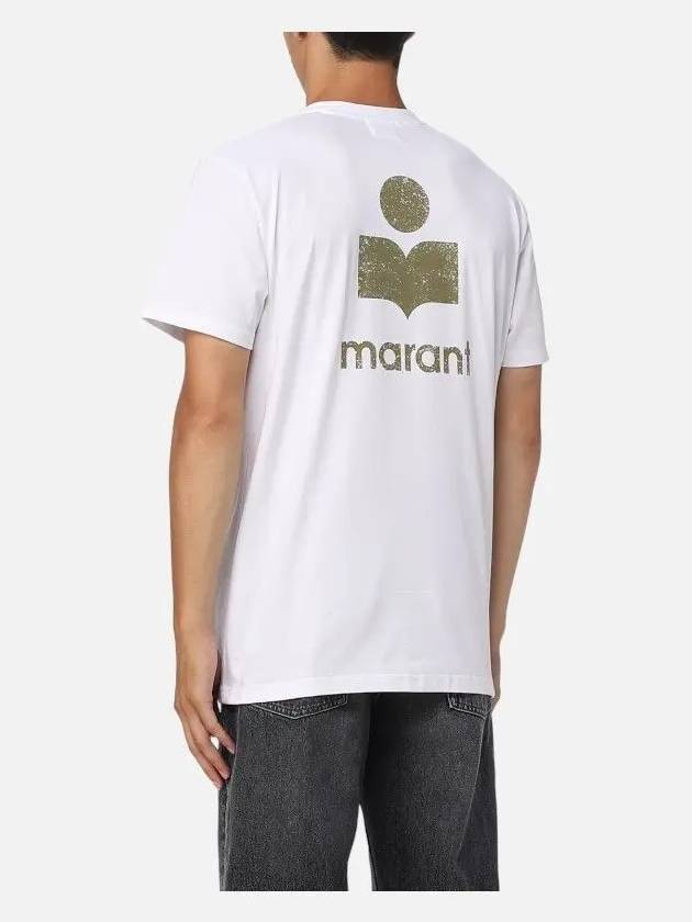 Zafferh Logo Cotton Short Sleeve T-Shirt White - ISABEL MARANT - BALAAN 3