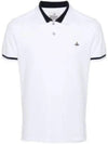 Classic ORB Logo Polo Shirt White - VIVIENNE WESTWOOD - BALAAN 2