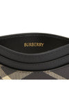 Check Print Card Wallet Black - BURBERRY - BALAAN 6