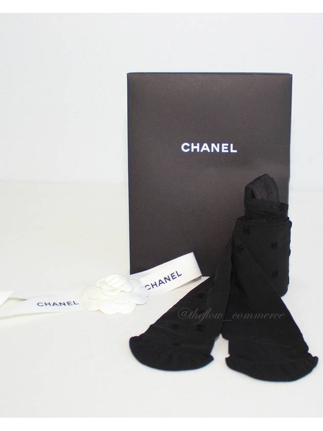 CC Logo Sheer Stocking Black - CHANEL - BALAAN 10