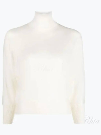 Talea Virgin Wool Knit Top White - MAX MARA - BALAAN 2