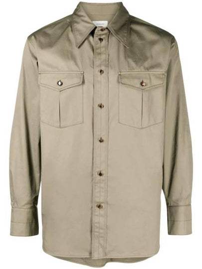 Cotton Long Sleeve Shirt Brown - LEMAIRE - BALAAN 2