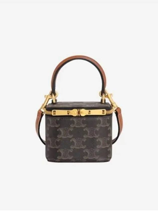 Vanity Triomphe Mini Bag Tan Black - CELINE - BALAAN 2