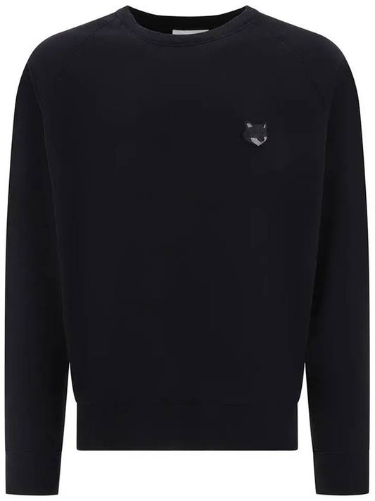 Bold Fox Head Patch Oversized Sweatshirt Black - MAISON KITSUNE - BALAAN 2