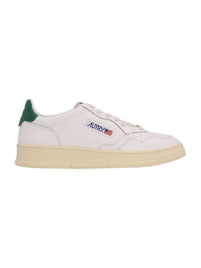 Medalist Green Tab Leather Low Top Sneakers White - AUTRY - BALAAN 2