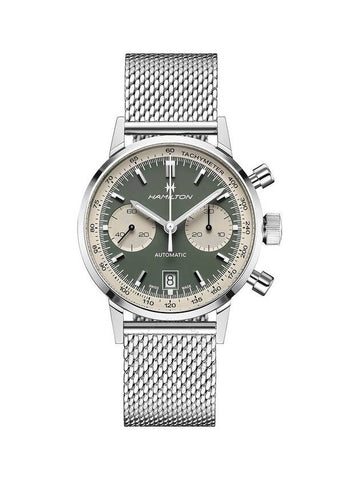 Hamilton Intra-Matic Chronograph Automatic Green Dial Men's Watch H38416160 - HAMILTON - BALAAN 1