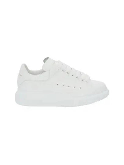 Oversized Leather Tab Low Top Sneakers White - ALEXANDER MCQUEEN - BALAAN 2