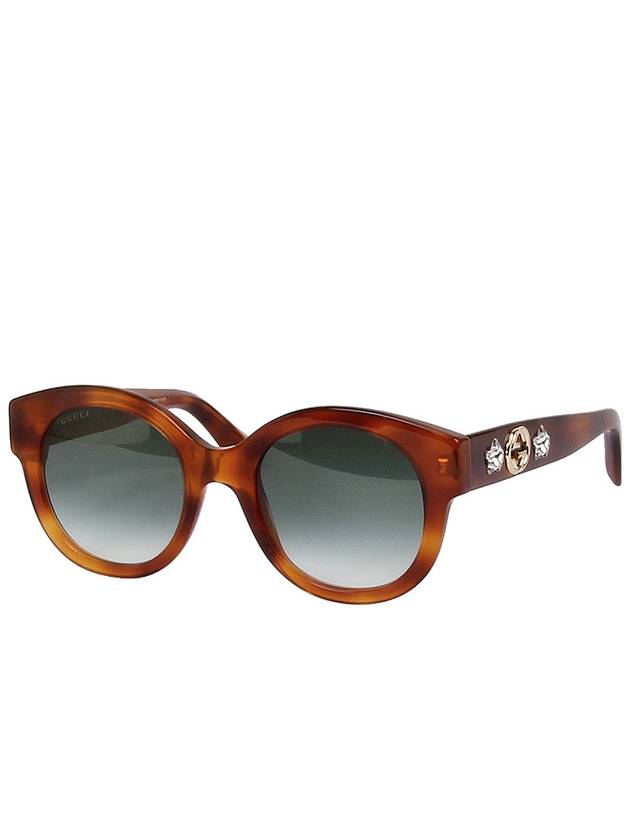 Round sunglasses GG0207S AVANA GUA005 - GUCCI - BALAAN 3