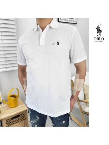 PK Men s Custom Classic Fit Short Sleeve Collar T Shirt White - POLO RALPH LAUREN - BALAAN 1