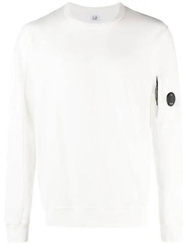 Light Fleece Sweatshirt White - CP COMPANY - BALAAN 1