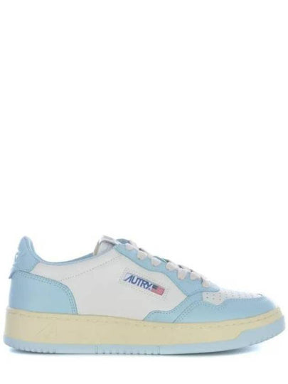 Men's Medalist Leather Low Top Sneakers Blue - AUTRY - BALAAN 2