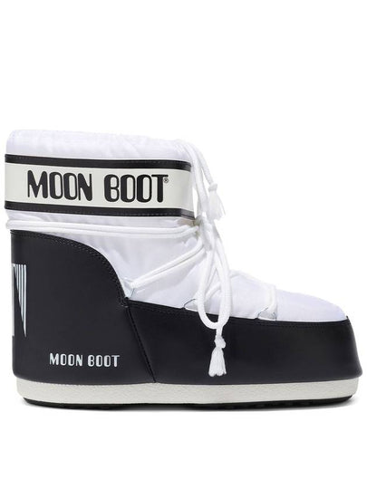 Icon Low Nylon Snow Boots Black White - MOON BOOT - BALAAN 2